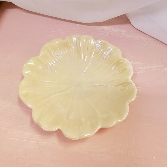 Belleek Porcelain Primrose Butter Plate, Vintage, 1955-65 - Picture 2 of 5